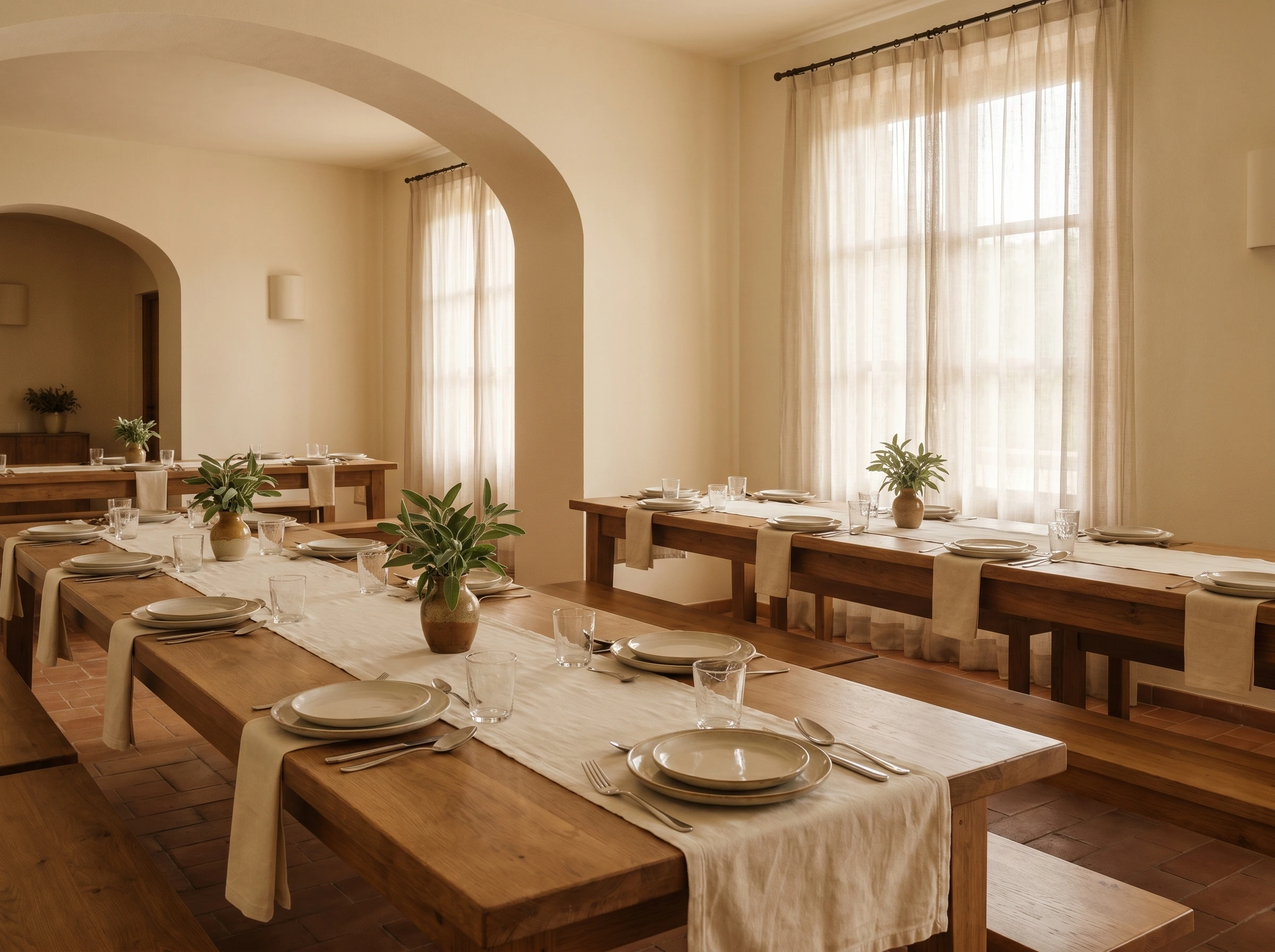 Comedor luminoso de residencia